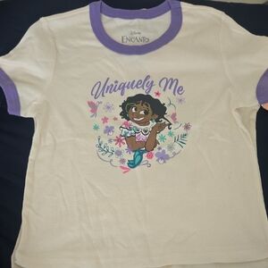 Disney Encanto Kids Tee - Cream and Purple